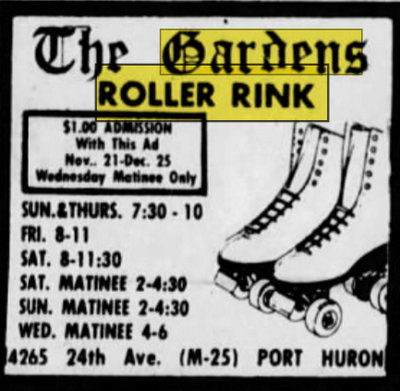 Gardens Roller Rink - Nov 24 1979 Article (newer photo)
